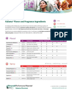 Kalama Flavor and Fragrance Line Card