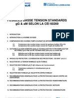 F104 Fusibles Basse Tension Standard gG&aM Selon La CEI