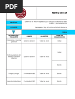 Matriz de Comunicación HSEQ