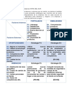 Matriz FODA INFRA DEL SUR