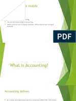 Introduction To Accounting