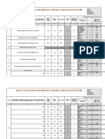 Head Calculation For Primary Variable Chilled Water Pump