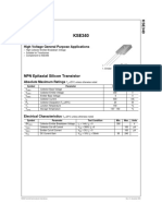 NPN Epitaxial Silicon Transistor: High Voltage General Purpose Applications