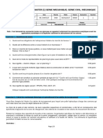 Examen 2016-2017 - M1GC S1 Organisation de Chantier