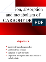 Digestion, Absorption and Metabolism of Carbohydrates