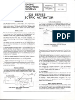 225 Series Electric Actuator: Engine Governing Systems