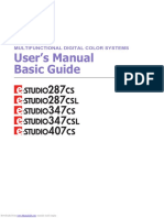 User S Manual Basic Guide: Multifunctional Digital Color Systems