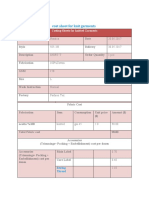 Costing Sheet For Knit Garments