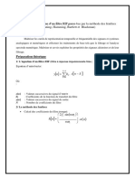 Synthèse Et Application D'un Filtre RIF Passe-Bas Par La Méthode Des Fenêtres (Hanning, Hamming, Bartlett Et Blackman)