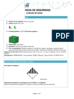 Hoja de Seguridad Cloruro de Sodio