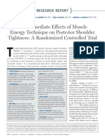 The Immediate E!ects of Muscle