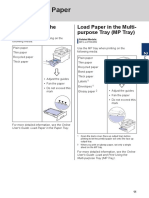 Load Paper: Load Paper in The Paper Tray Load Paper in The Multi-Purpose Tray (MP Tray)