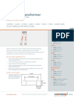 Potential Transformer: 0.625KV - 2.4KV - 2.75KV - 4.8KV - 5.0KV - 5.5KV - 7.2KV - 8.25KV AND 15.5Kv Ferrule Mounted Fuses