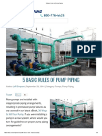 5 Basic Rules of Pump Piping