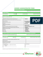 M-PESA Business Admininstator Form