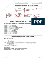 09 TD Corrigé - Evaluation Des Performances Des Systèmes Asservis - Stabilité