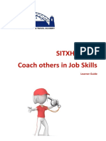 Sitxhrm001 Coach Others in Job Skills: Learner Guide