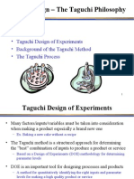 Robust Design Taguchi