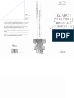 Curricula El ABC de La Tarea Docente Curriculum y Enseñanza - Silvina Gvirtz & Mariano Palamidessi