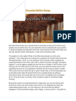 Chocolate Muffins Recipe