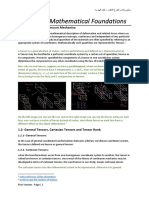 Chapter 1: Mathematical Foundations: 1.1-Tensors and Continuum Mechanics