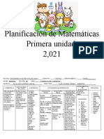 Planificación de Matemáticas Seño Araminta Cuarto Grado