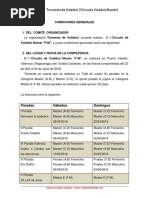 Condiciones Generales Del Circuito de Voleibol