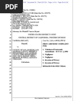 Vanessa Bryant Vs County of Los Angeles-First Amended Complaint - Doc 54