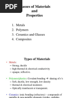 Classes of Materials and Properties