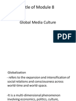 Global Media Culture