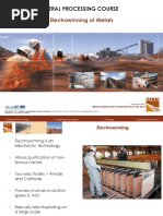 Electrowinning of Metals: Mineral Processing Course