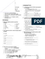 Diagnostic Test A: Listening Language Focus