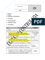 Modelo Procedimiento Gestión Metrológica