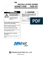 Installation Guide Ethernet Hub Hub-101: Warning