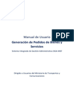 Manual Generacion de Pedidos Siga-Mef