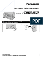 Manual Impresora Panasonic KX-MB 1900