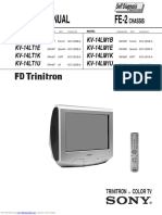 Service Manual FE-2: KV-14LT1B KV-14LT1E KV-14LT1K KV-14LT1U KV-14LM1B KV-14LM1E KV-14LM1K KV-14LM1U