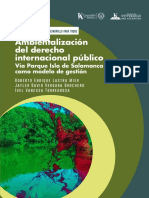 Ambientalización Del Derecho Internacional Público: Vía Parque Isla de Salamanca Como Modelo de Gestión