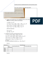 Exercises Identification Exams Previous Years