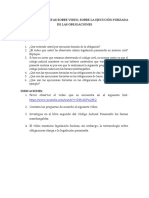 Cuestionario Sobre Ejecución Forzada de Las Obligaciones