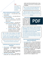 Section 3 Alternative Obligations: For Damages When, Through The Fault of The Debtor