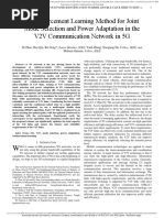 A Reinforcement Learning Method For Joint Mode Selection and Power Adaptation in The V2V Communication Network in 5G