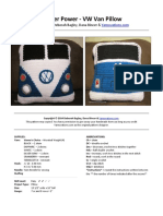 Flower Power VW Van Pillow: Patterns By: Deborah Bagley, Dana Bincer &