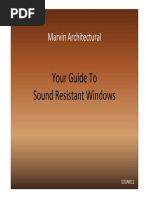 Sound Reduction Through Window Choices