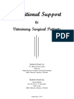 Nutritional Support To Veterinary Surgical Patients