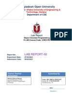 Bangladesh Open University: Lab Report-02