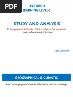 Lecture-3 Learning Level-1: Study and Analysis