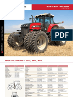 Row Crop Tractors: 250 To 305 HP