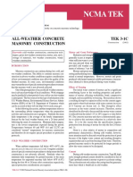 Ncma Tek: TEK 3-1C All-Weather Concrete Masonry Construction