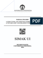 Simak Pascasarjana s1 Ekstensi 2014 Done Structure